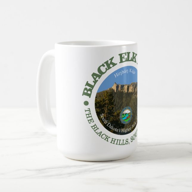 Taza De Café Pico de alce negro (Anverso izquierdo)