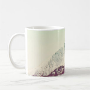 Taza De Café Pico de montaña invernal, filtro de cosecha hipste