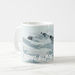 Taza De Café Pico Mont Blanc, Francia