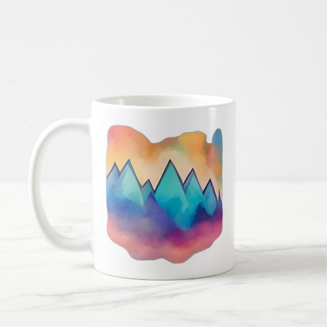 Taza De Café Picos en la niebla (Izquierda)
