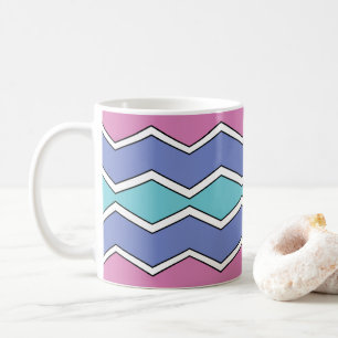Taza De Café Picos Vibrantes ZigZag