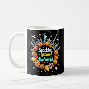 Taza De Café Picoteando alrededor del mundo Comida rápida Viaje