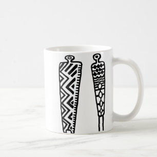 Taza De Café Pictografo Hombres-BW