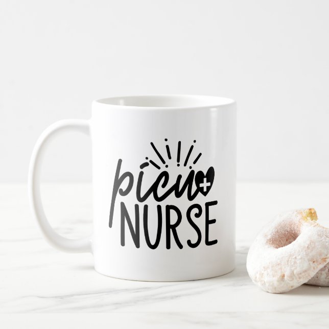 Taza De Café Picu Nurse (Con donut)