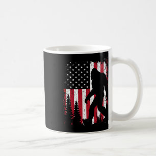 Taza De Café Pie Grande 4 De Julio Bandera Estadounidense Patri