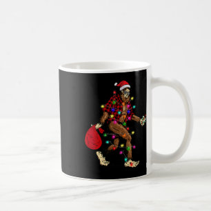 Taza De Café Pie grande con árbol de Navidad Sasquatch Pajama