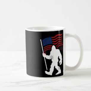 Taza De Café Pie Grande Con Bandera Estadounidense Gracioso El