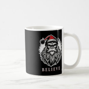 Taza De Café Pie grande de navidades - Creer en el uso de San