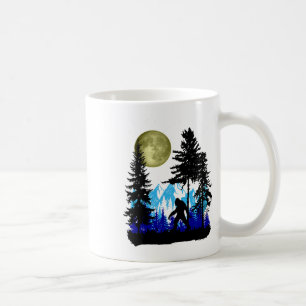 Taza De Café Pie Grande escondido bajo luna llena para amante d
