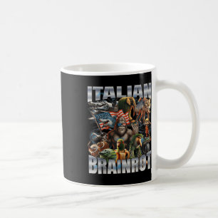 Taza De Café Pie grande meme cerebro italiano pie del día de la