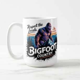 Taza De Café Pie grande, perfecto para los amantes de Sasquatch