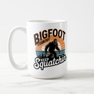 Taza De Café Pie grande, perfecto para los amantes de Sasquatch