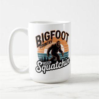 Taza De Café Pie grande, perfecto para los amantes de Sasquatch