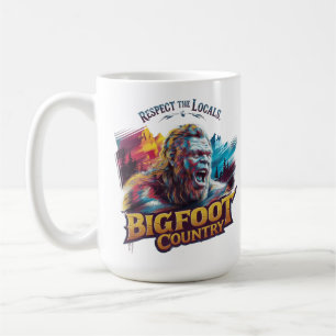 Taza De Café Pie grande, perfecto para los amantes de Sasquatch