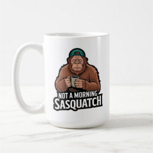 Taza De Café Pie grande por la mañana - Sleepy Sasquatch con ca