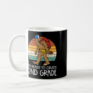 Taza De Café Pie Grande Sasquatch Aplasta 2do Grado Segundo Pri