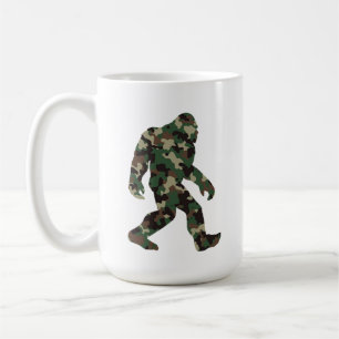 Taza De Café Pie Grande Sasquatch Camuflaje