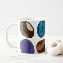 Taza De Café Piedra de Ágata Colorida Cristal Curandero