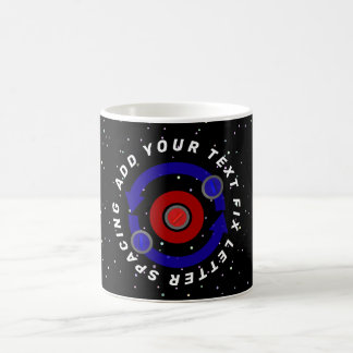 Taza De Café Piedra de curling rodando como la órbita de la Tie