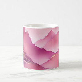 Taza De Café Piedra de mármol metálico de oro rosa