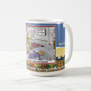 Taza De Café Piedra Papel Tijeras Clásico Juego de Palabras L