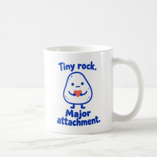 Taza De Café Piedra pequeña. Gran apego. Coleccionista de rocas