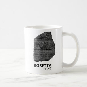 Taza De Café Piedra Rosetta: Lenguaje jeroglífico del antiguo E