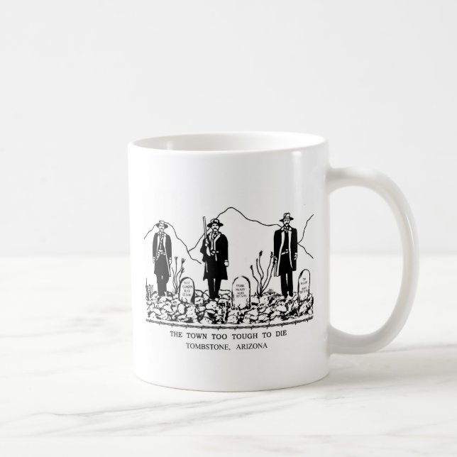 Taza De Café Piedra sepulcral, cementerio de Boothill del _de (Derecha)
