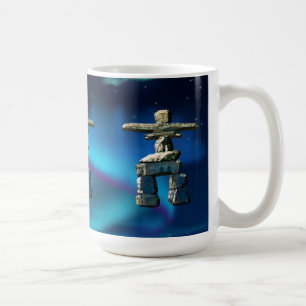 Taza De Café Piedras de espíritu nativo americano de Inukshuk