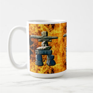 Taza De Café Piedras de espíritu nativo americano de Inukshuk