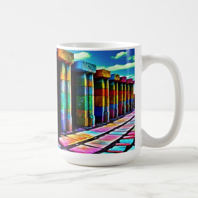 Taza De Café Piedras psicodélicas (Derecha)