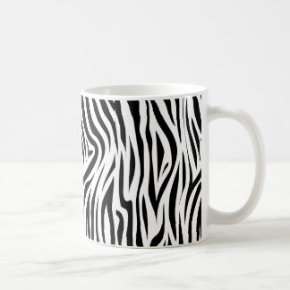 Taza De Café Piel animal del estampado de zebra elegante