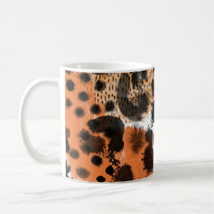 Taza De Café Piel animal: patrón de leopardo creativo.