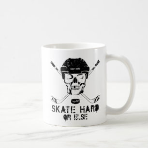 Taza De Café Piel de cráneo de hockey dura o más