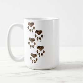Taza De Café Piel de garra de gato leopardo