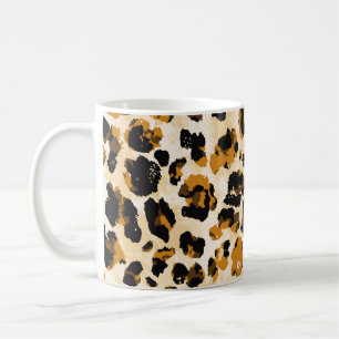 Taza De Café Piel de leopardo acuático, gradiente de tintes.