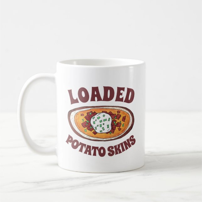 Taza De Café Piel de papa cargada Aperitivos de comida Bacon (Izquierda)