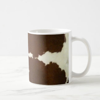 Taza De Café Piel de vaca marrón y blanco