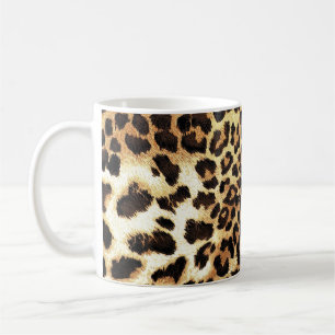 Taza De Café Piel leopardo, diseño de patrones impecable.