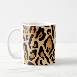 Taza De Café Piel leopardo: Patrón eterno sin foco