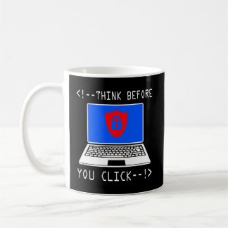 Taza De Café Piense Antes De Hacer Clic En El Gif Para Concienc