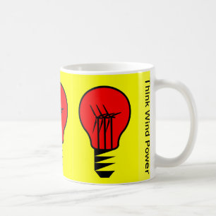 Taza De Café Piense la energía eólica