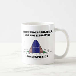 Taza De Café Piense las probabilidades, no estadísticas de las