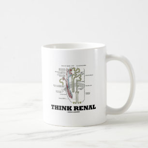 Taza De Café Piense renal (riñón Nephron)