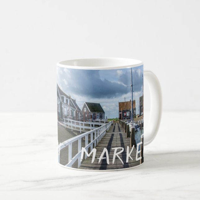 Taza De Café Pier de madera en Marken, Países Bajos (Anverso derecho)