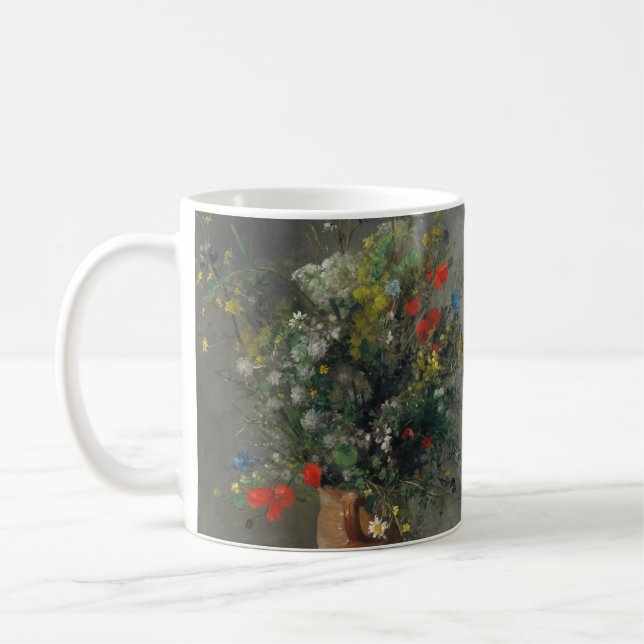 Taza De Café Pierre-Auguste Renoir - Flores en una plaza 1866 (Izquierda)