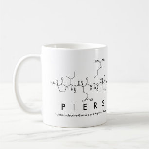 Taza De Café Piers peptide nombre mug