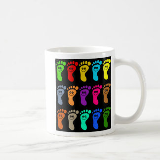 Taza De Café Pies coloridos