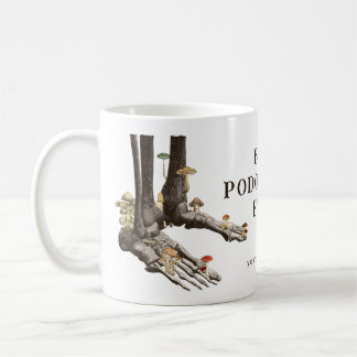 Taza De Café Pies de esqueleto fúngico vintage Mejor podólogo j