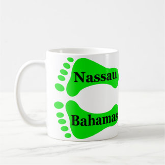 Taza De Café Pies desnudos de Nassau Bahamas